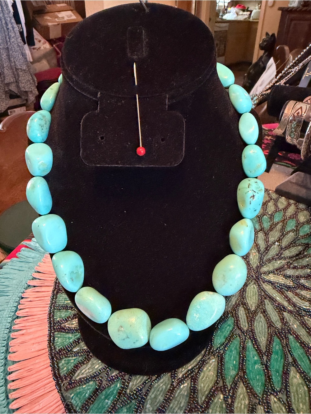 Pretty Chunks of Polished Turquoise Necklace